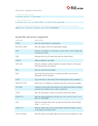 Docker Cheat Sheet - Cli &amp; Dockerfile, Page 7