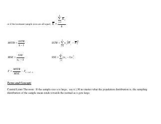 Statistics Cheat Sheet - Theory, Page 7