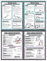 Geometry Cheat Sheet - Angles, Shapes, Solids, Page 3