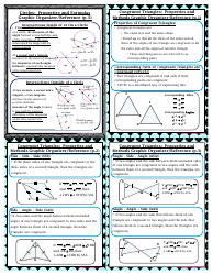 Geometry Cheat Sheet - Angles, Shapes, Solids, Page 4
