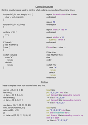 Javascript-Livecode Cheat Sheet, Page 2