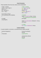 Javascript-Livecode Cheat Sheet, Page 4