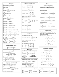 Ap Calculus Bc Cheat Sheet, Page 2