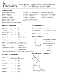 Document preview: Grade 10 Mathematics Cheat Sheet