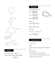 Math 30-3 Formula Sheet, Page 2