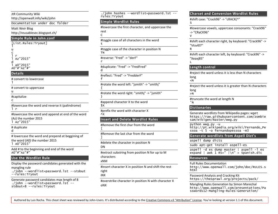 Jtr Cheat Sheet, Page 2