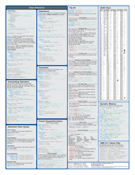 C++ Reference Sheet, Page 2