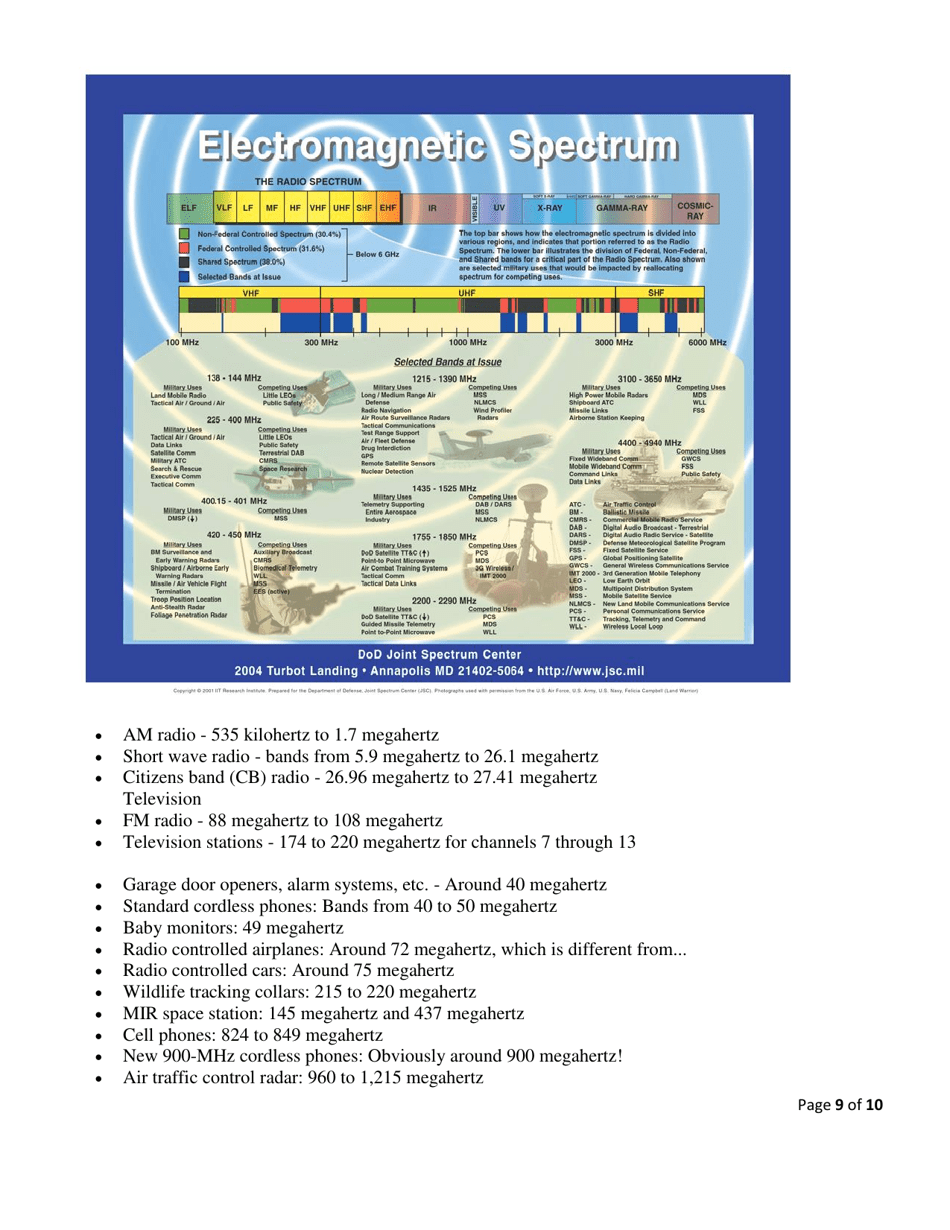 Physical Science Tables  Formulas Cheat Sheet, Page 9
