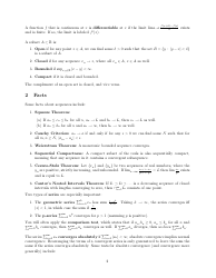 Math 149s Analysis Cheat Sheet, Page 2
