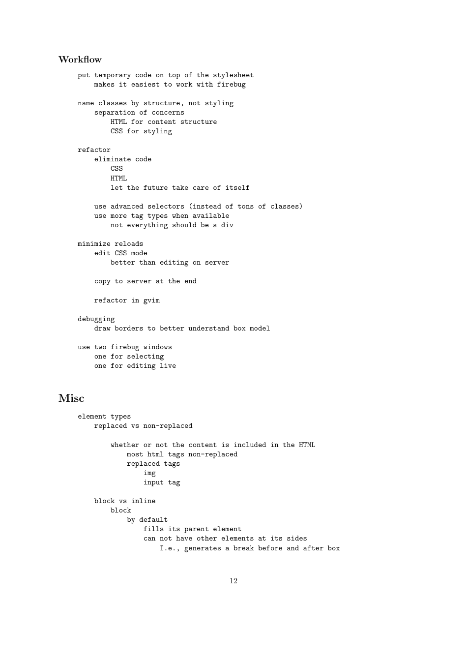 Css Cheat Sheet - Notes (Quick Reference) Download Printable PDF ...