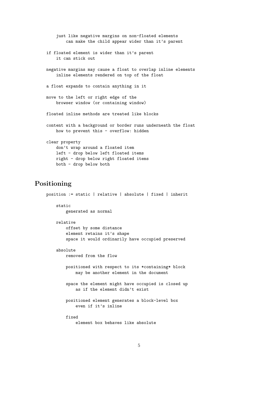 Css Cheat Sheet - Notes (Quick Reference) Download Printable PDF ...