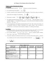 Ap Physics 1 First Semester Review Sheet, Page 9