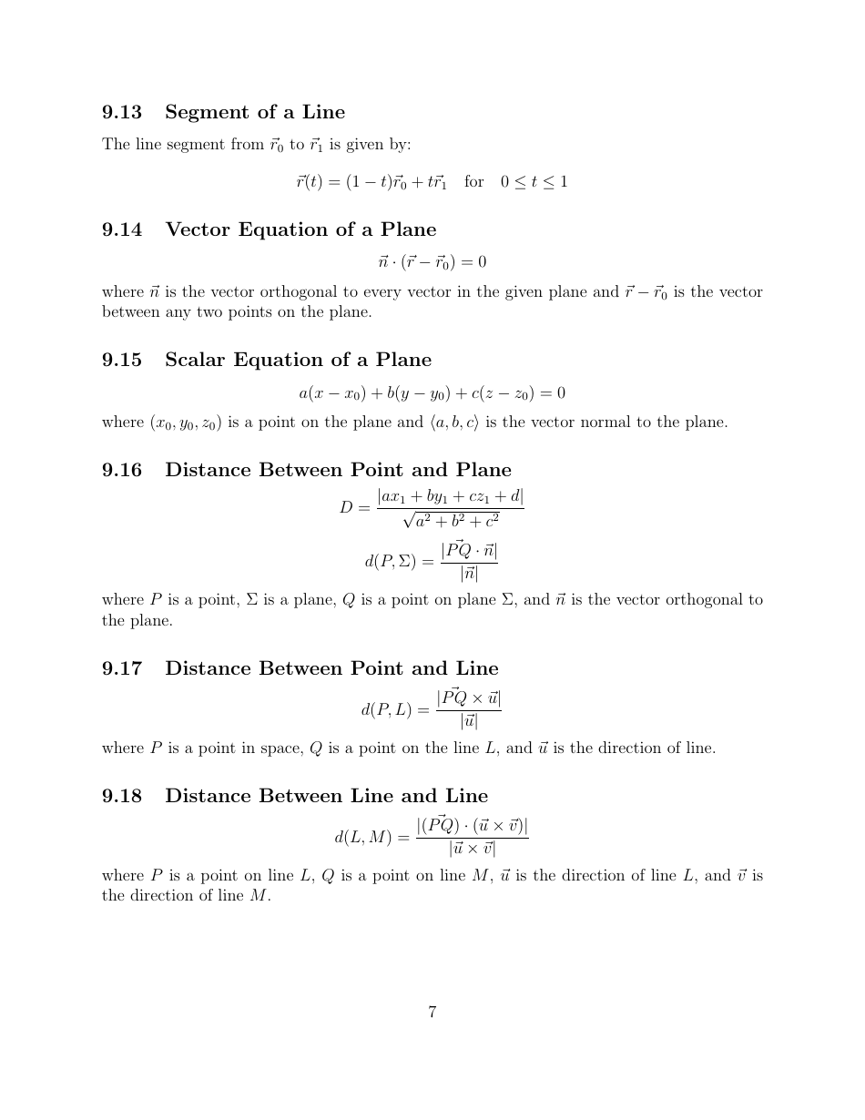 Math 21a Cheat Sheet: Multivariable Calculus - Tommy Macwilliam ...