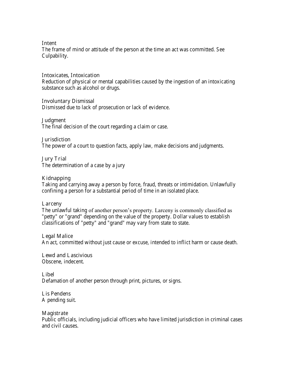 Legal Terms Cheat Sheet, Page 11
