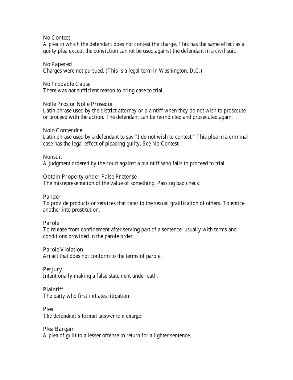 Legal Terms Cheat Sheet, Page 13