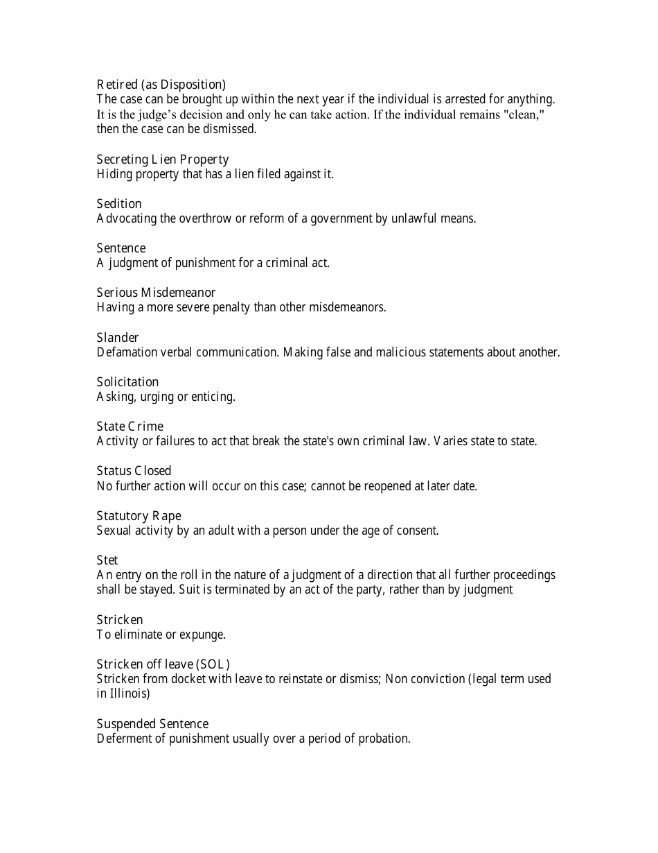 Legal Terms Cheat Sheet Fill Out Sign Online And Download Pdf