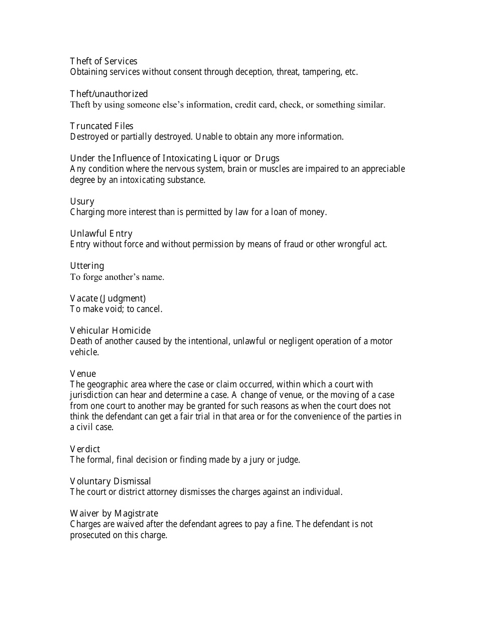Legal Terms Cheat Sheet, Page 16