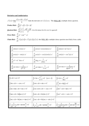 Ap Calculus Cheat Sheet, Page 2