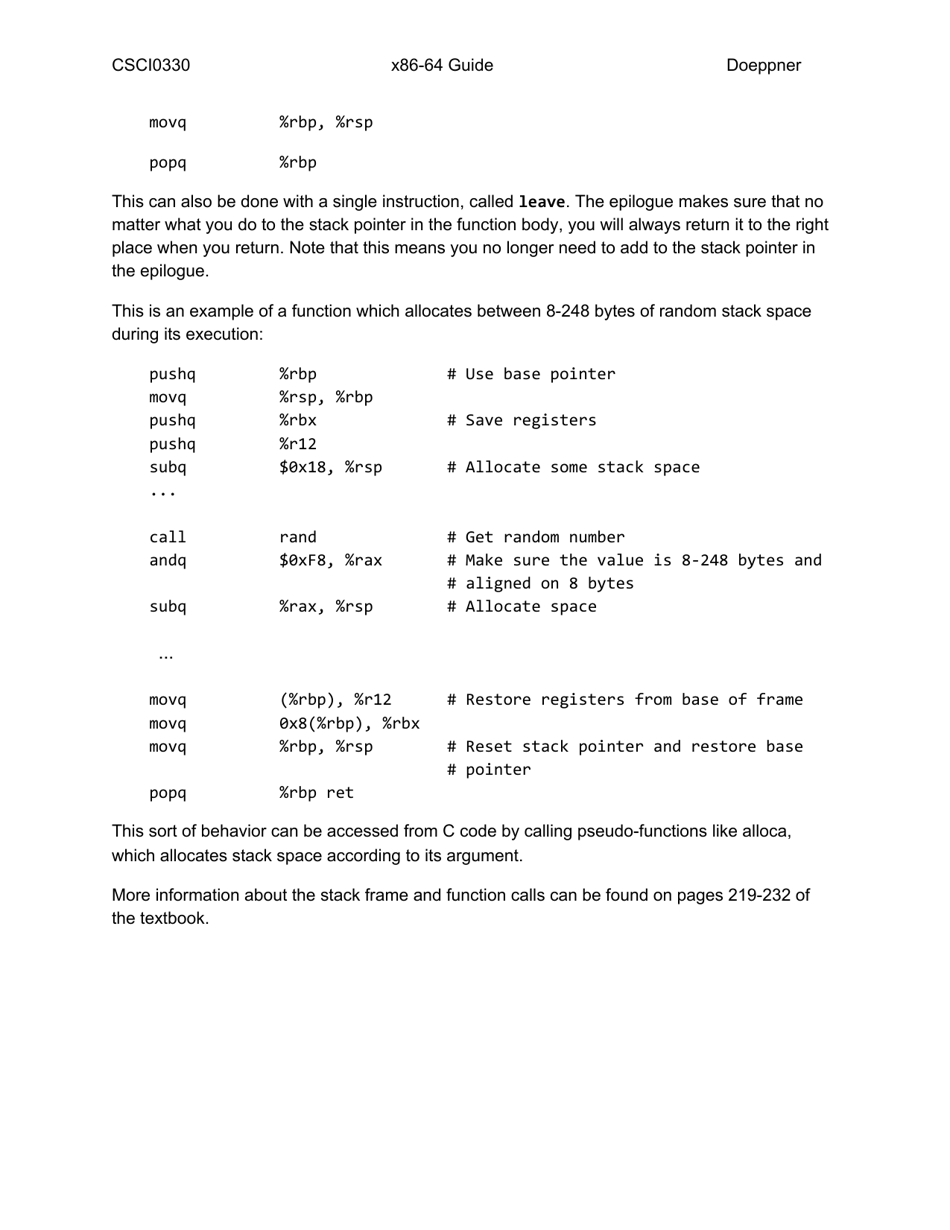 X64 Cheat Sheet, Page 10