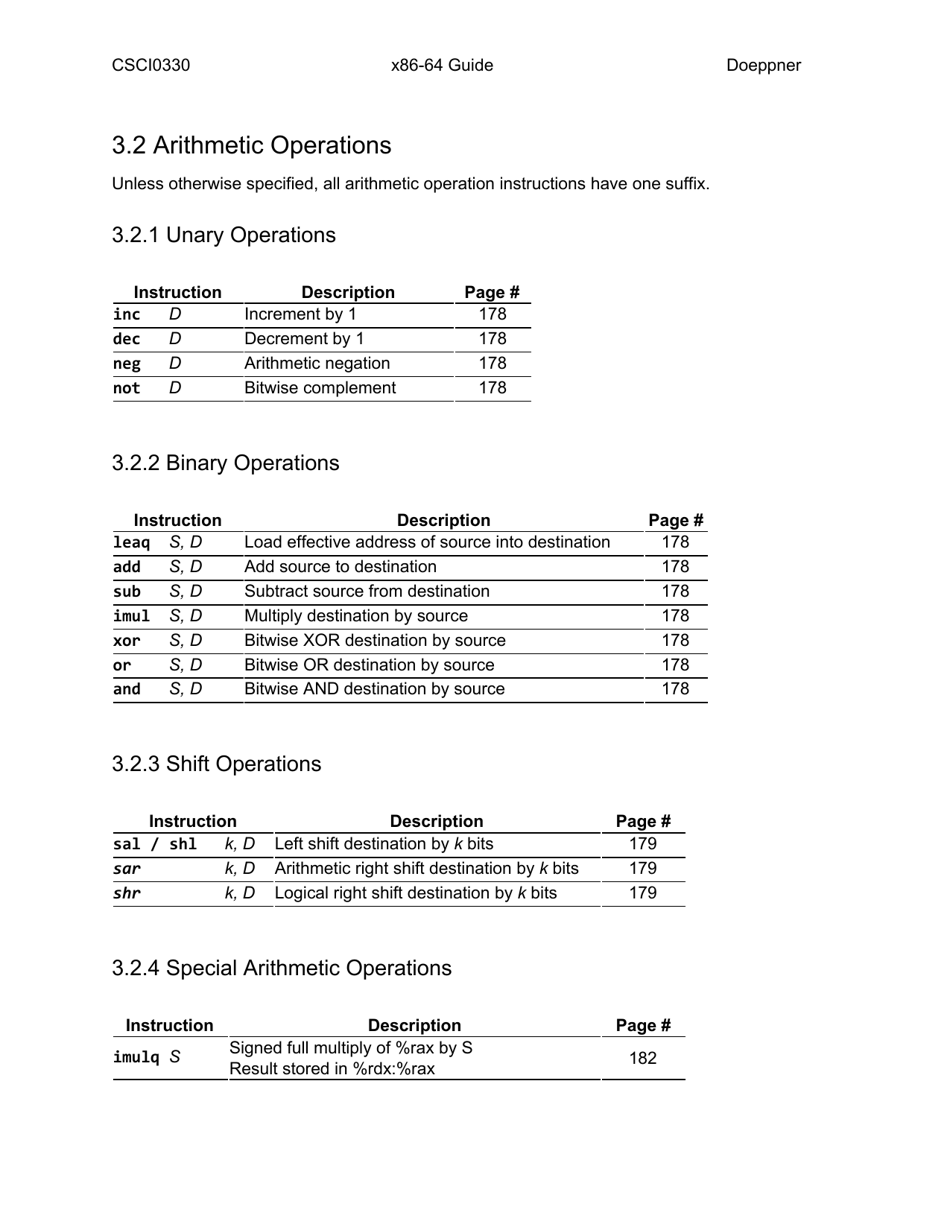 X64 Cheat Sheet, Page 3