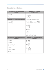 Physics Data &amp; Equations Sheet, Page 16