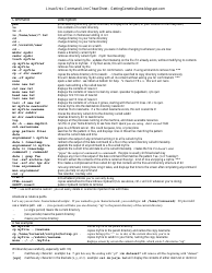 Document preview: Linux/Unix Command Line Cheat Sheet