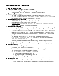 informative essay cheat sheet