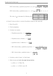 Stat 201 Final Exam Formula Sheet, Page 2