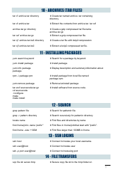 Linux Command Line Cheat Sheet - Seventeen Points, Page 7