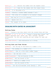 Javascript Essentials Cheat Sheet, Page 13