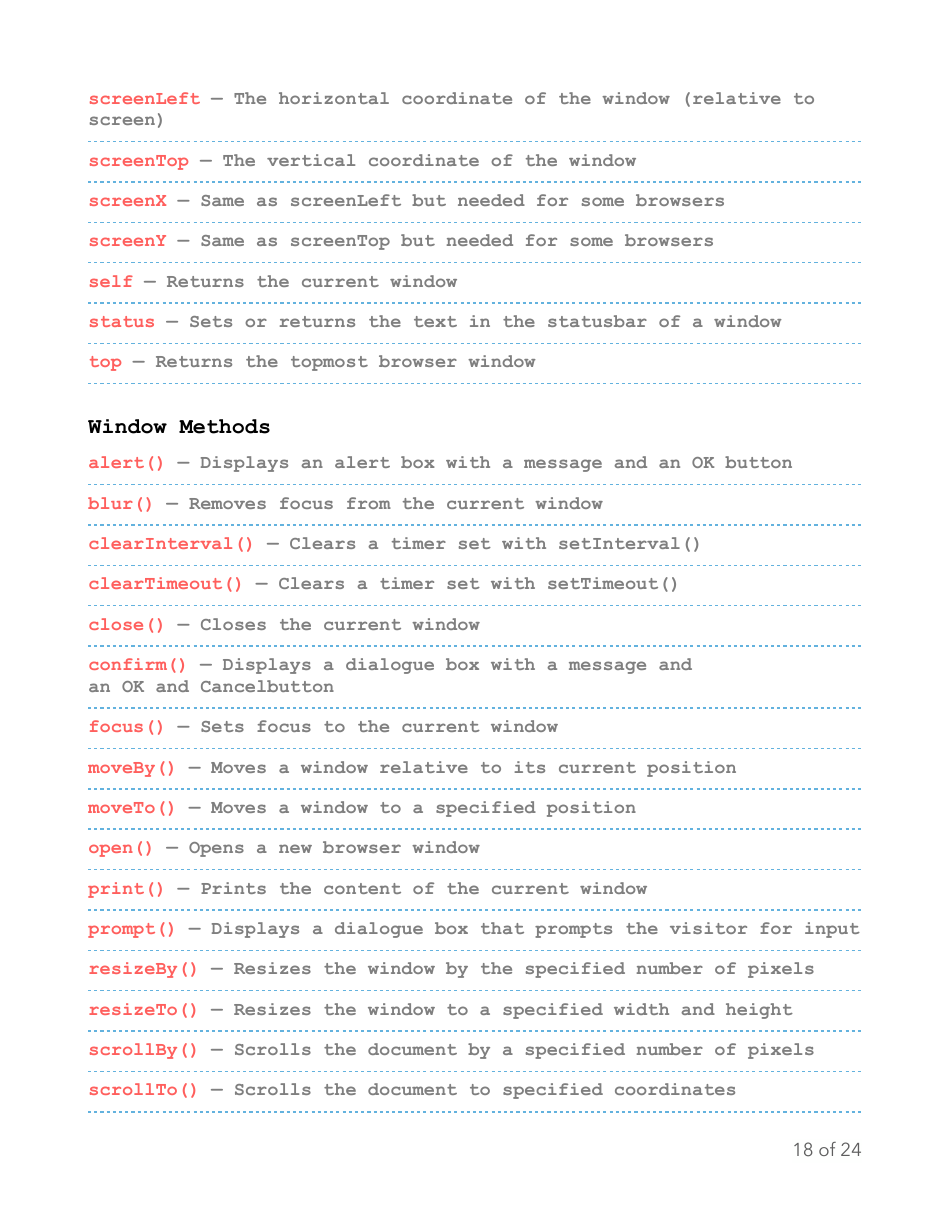 Javascript Essentials Cheat Sheet Download Printable PDF | Templateroller
