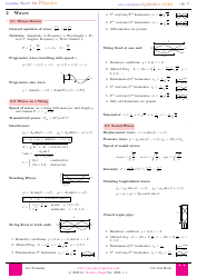 Physics Formula Sheet, Page 4