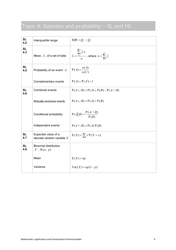 Mathematics Applications and Interpretation Formula Sheet, Page 10