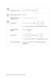 Mathematics Applications and Interpretation Formula Sheet, Page 9