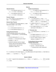 Calculus Cheat Sheet - Paul Dawkins, Page 5