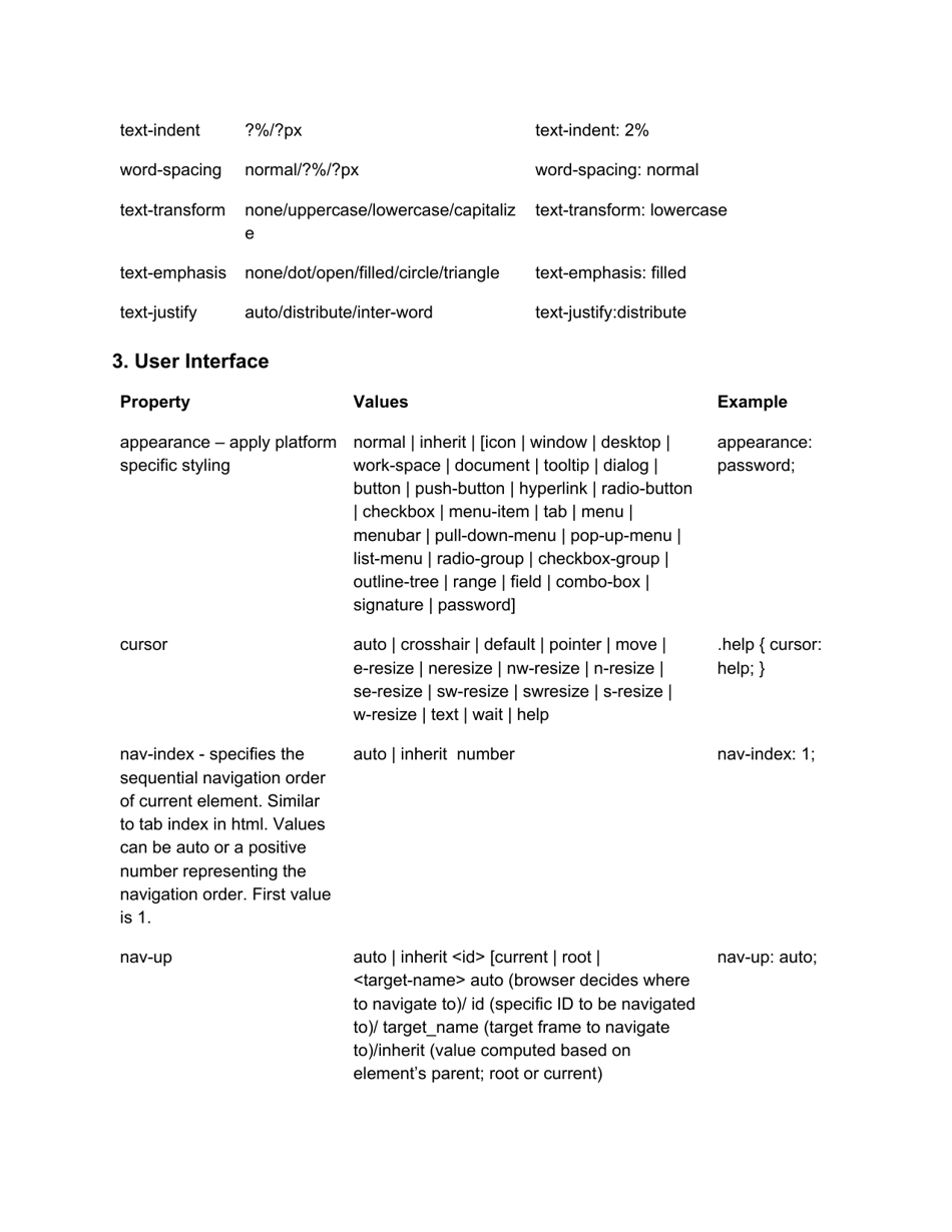 Css Cheat Sheet Cascading Style Sheets Download Printable Pdf