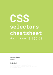 Document preview: Css Selectors Cheat Sheet