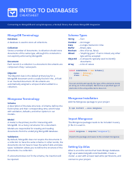 Mongoose Cheat Sheet