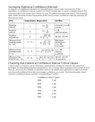 Statistics for Dummies Cheat Sheet, Page 2