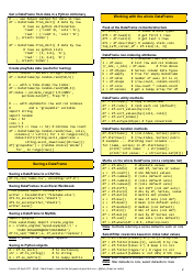 Python Cheat Sheet - Pandas Dataframe, Page 2