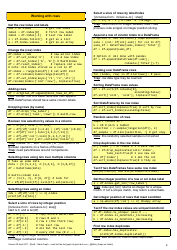 Python Cheat Sheet - Pandas Dataframe, Page 4