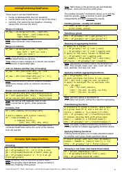 Python Cheat Sheet - Pandas Dataframe, Page 6