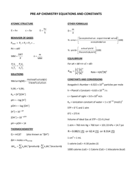 Pre-ap Chemistry Cheat Sheet, Page 2