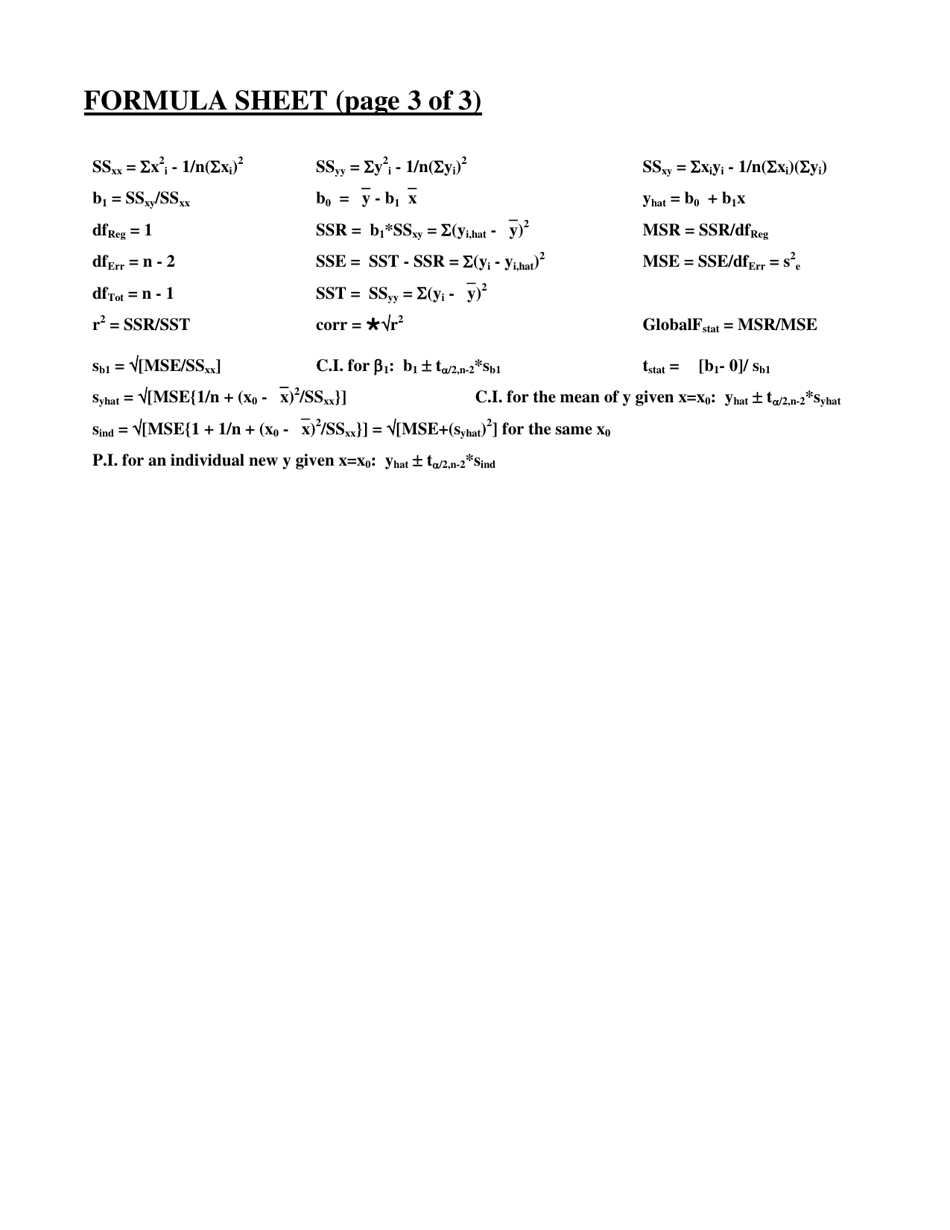 Probability formula sheet download printable pdf templateroller