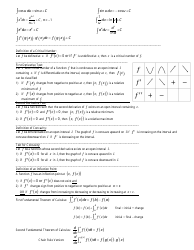 Ap Calculus AB Formula Sheet, Page 2