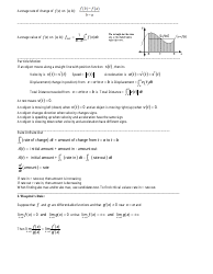 Ap Calculus AB Formula Sheet, Page 3