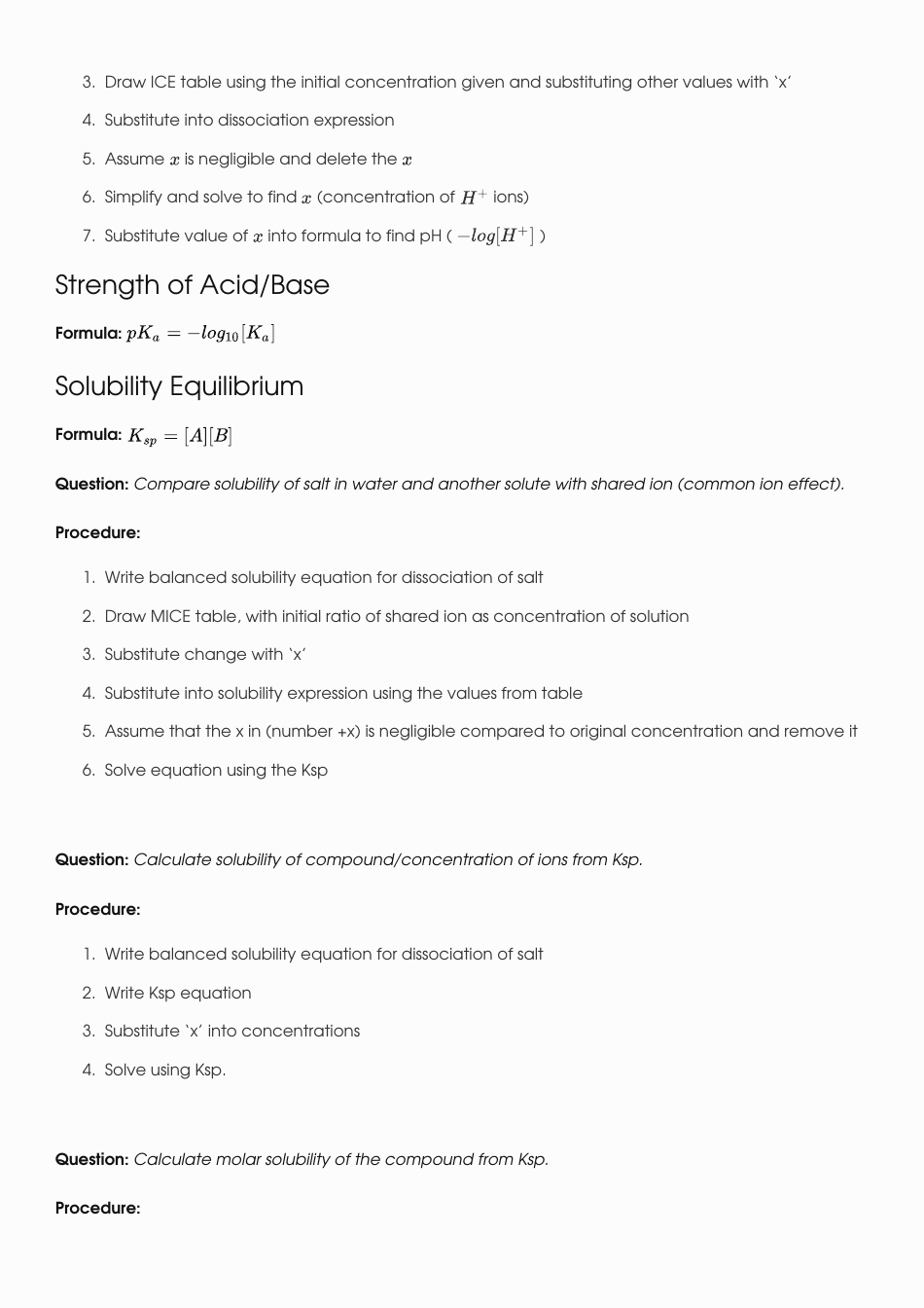 Chemistry Equations Cheat Sheet - Jackson Taylor, Page 3