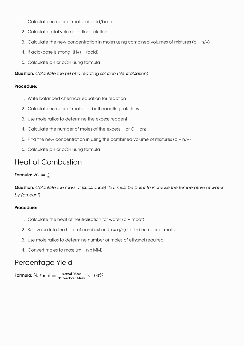 Chemistry Equations Cheat Sheet - Jackson Taylor, Page 6