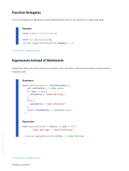 Javascript Cheat Sheet: Functional Programming (Es6) - Kendo Ui, Page 2