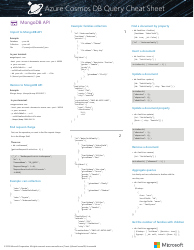 Azure Cosmos Db Query Cheat Sheet, Page 2